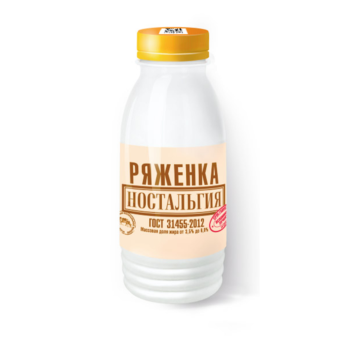 Ряженка «Ностальгия». Массовая доля жира от 3,5% до 6,0%